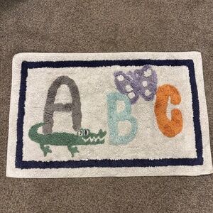 Pottery barn kids abc bath rug